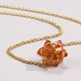 Crystal Star Necklace Astral Pink